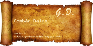 Gombár Dalma névjegykártya